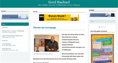 Desktop Screenshot of gerd-haehnel.de