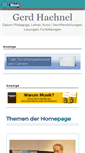 Mobile Screenshot of gerd-haehnel.de