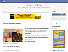 Tablet Screenshot of gerd-haehnel.de